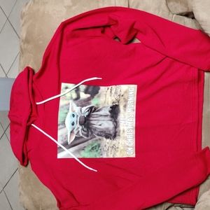 COPY - Ladies star wars baby Yoda grogu hoodie size large mandalorian Christmas